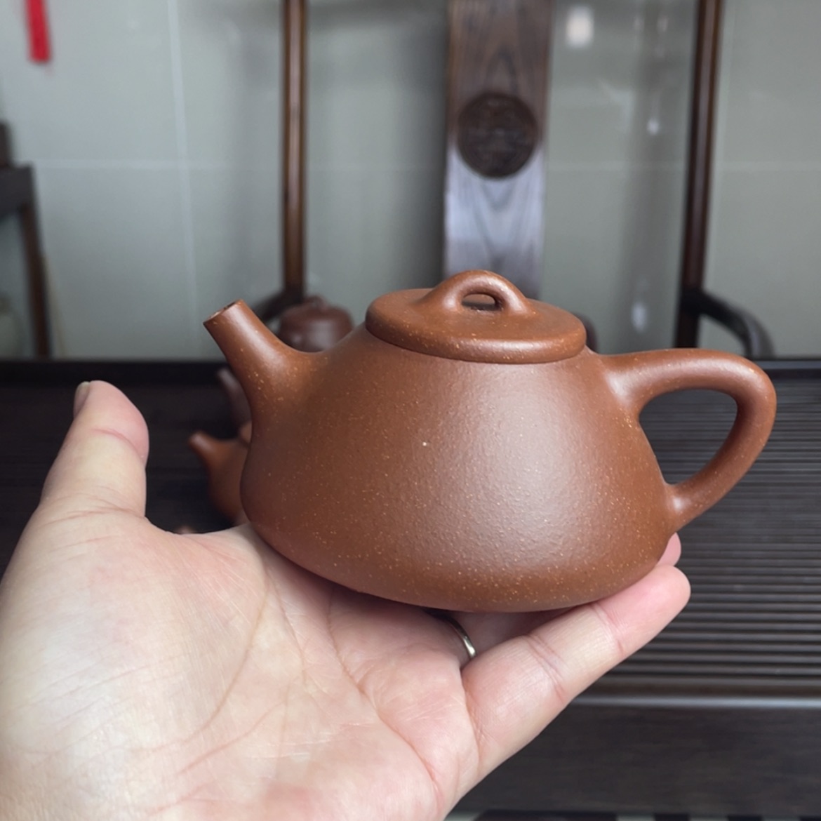 【闪购商品】茶壶紫砂李**叔红降坡子冶石瓢