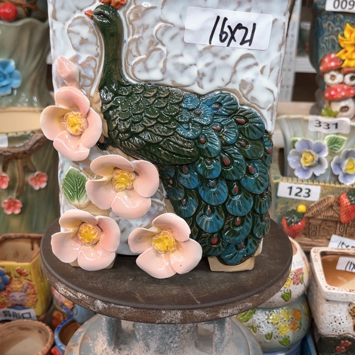 紫砂花盆粗陶材质多肉花盆