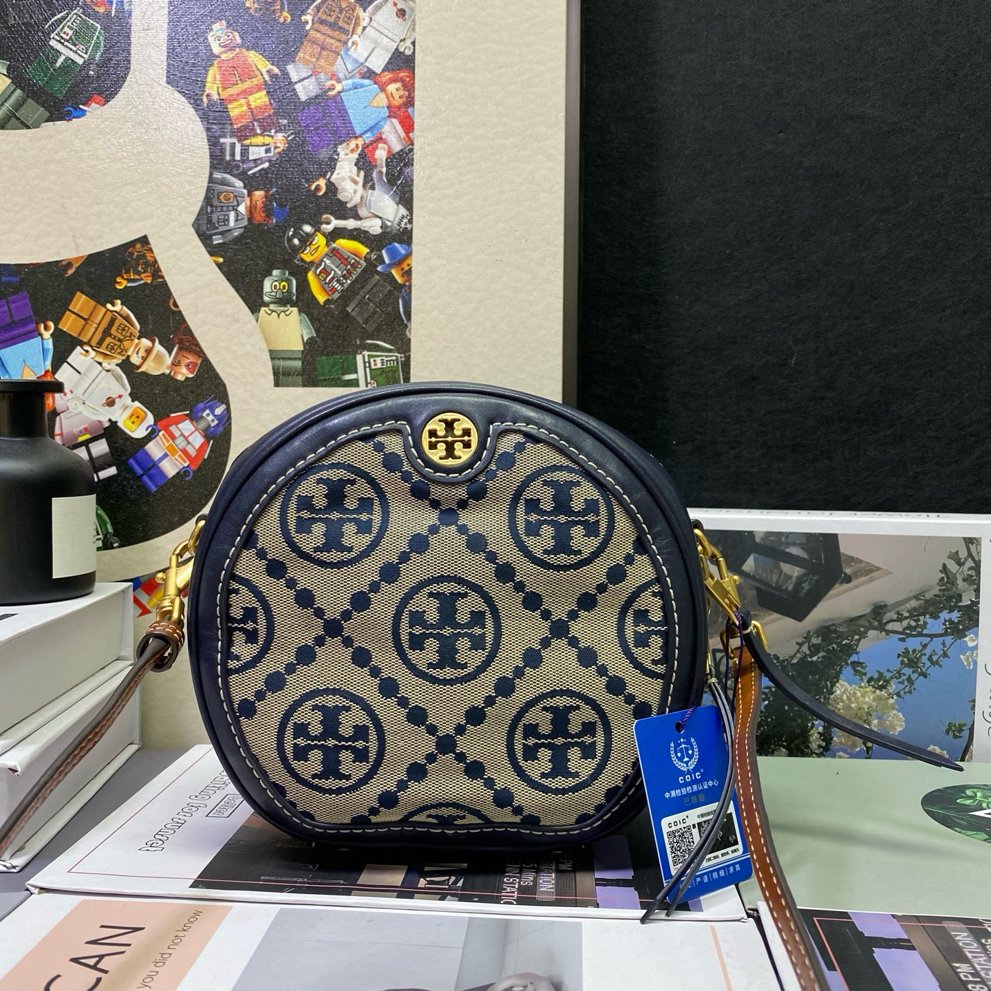 95新 TORY BURCH/汤丽柏琦 汤丽柏琦23284斜挎包18*17