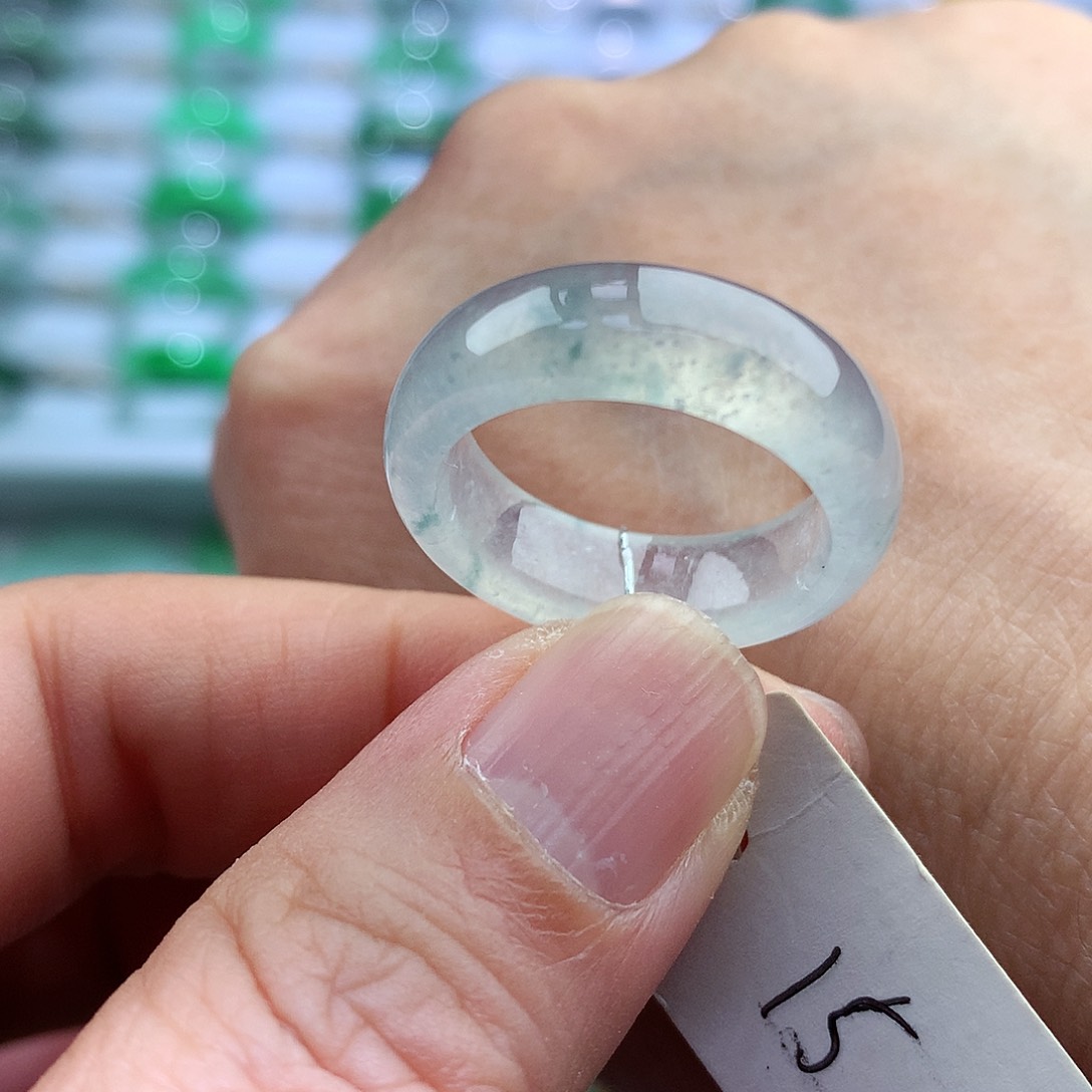 未镶嵌戒指翡翠15号