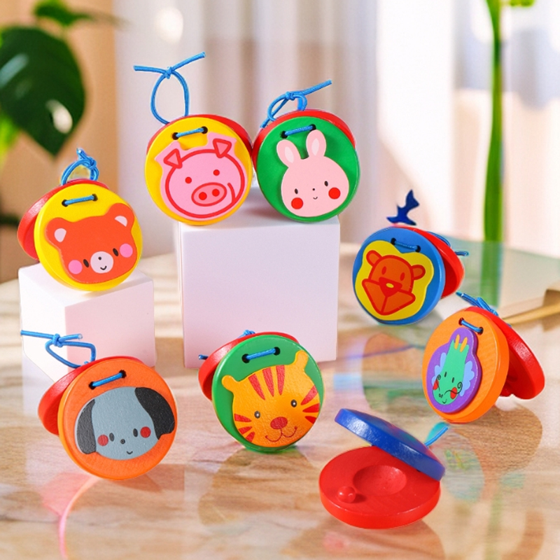 【粤粤妈专属】木质响板奥尔夫打击乐器幼儿园宝宝音乐益智早教玩具