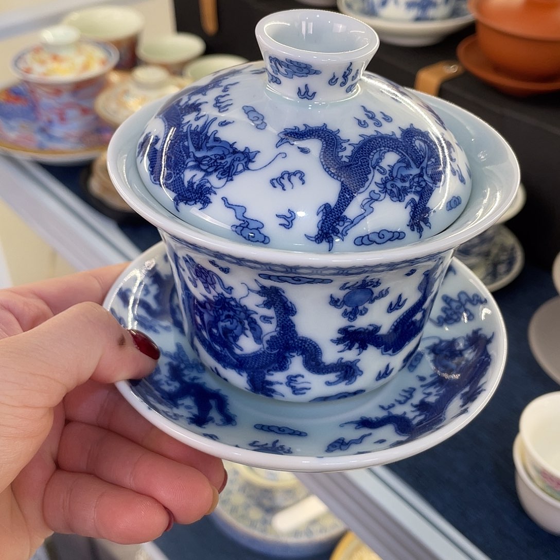 陶景德陶瓷盖碗茶具