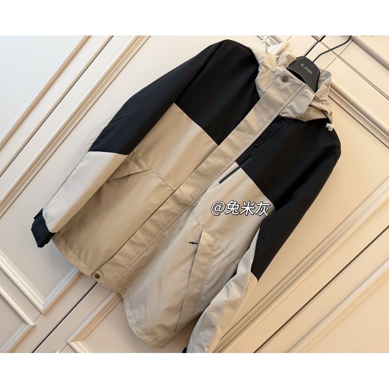 0471【秋季新款】潮流撞色宽松休闲百搭户外冲锋衣外套