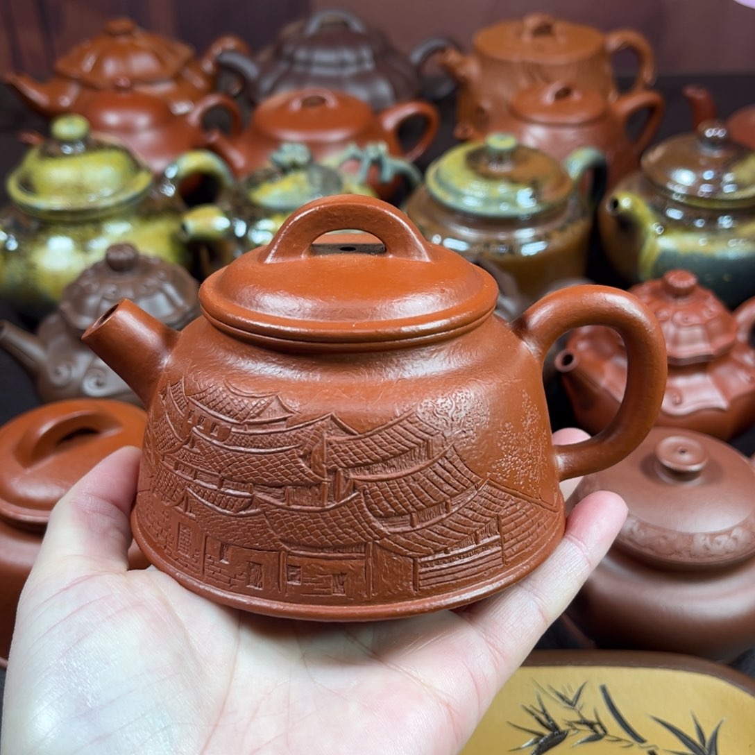 茶壶紫砂小*@原矿朱泥200毫升