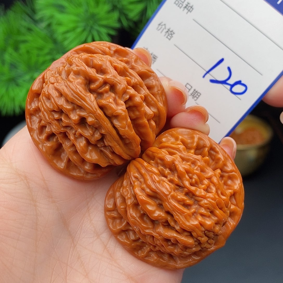 文玩核桃把件45四座楼120