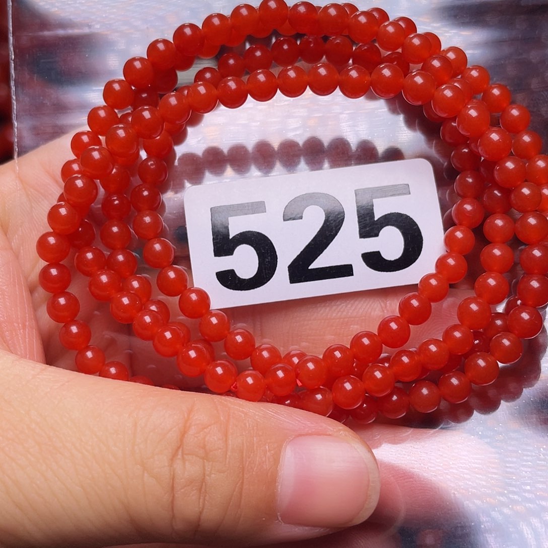 豆***）南红玛瑙未镶嵌手链
