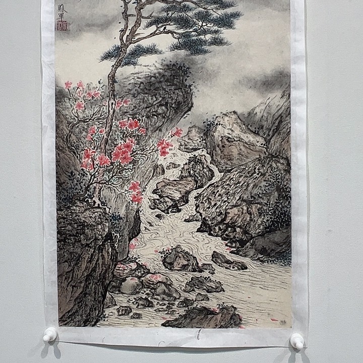国画苏军老师山水作品