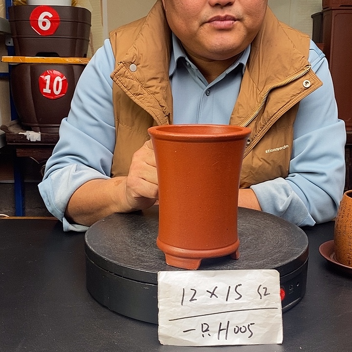 紫砂花盆货号一只H005