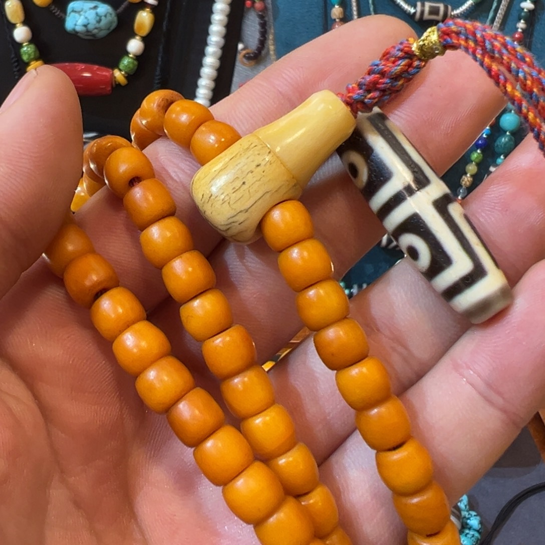 玛瑙/玉髓合金颈饰