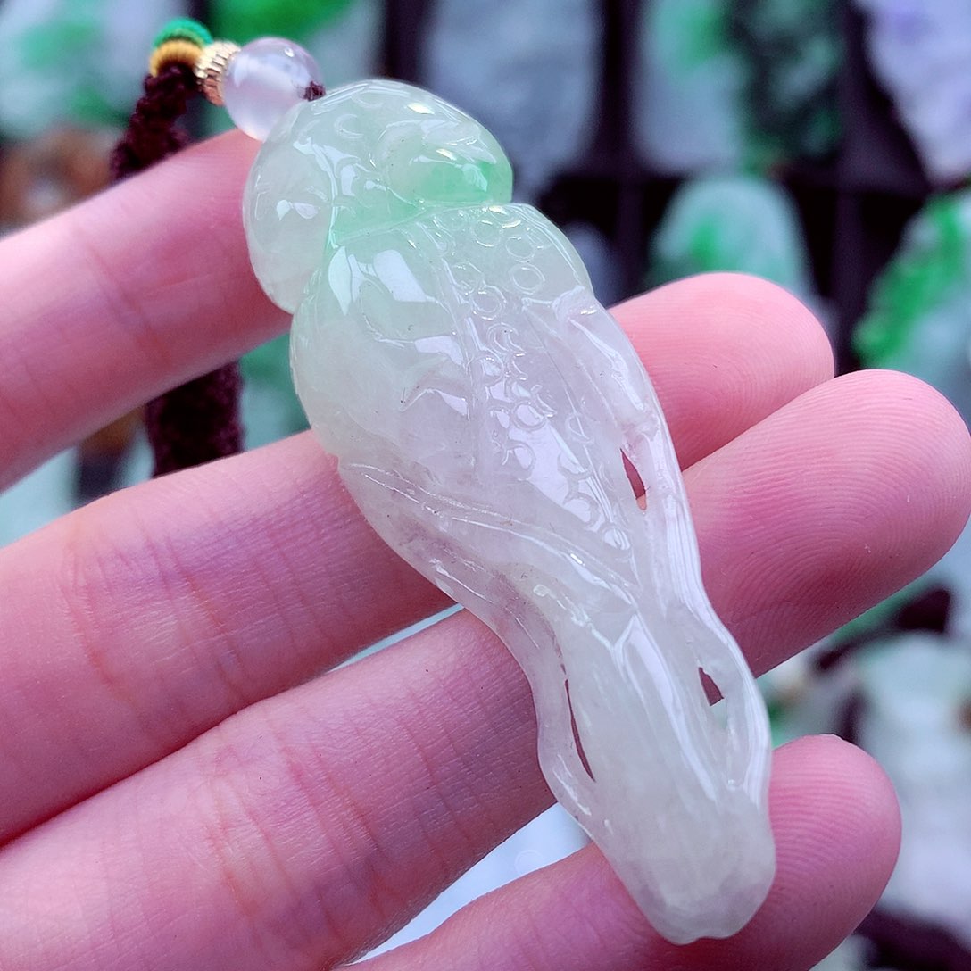 翡翠未镶嵌颈饰天然