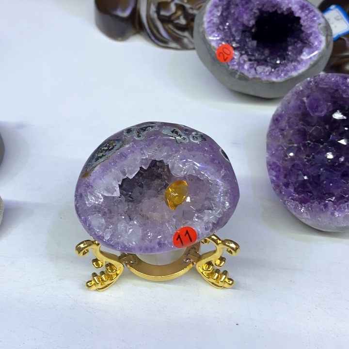 紫晶摆件未镶嵌莹