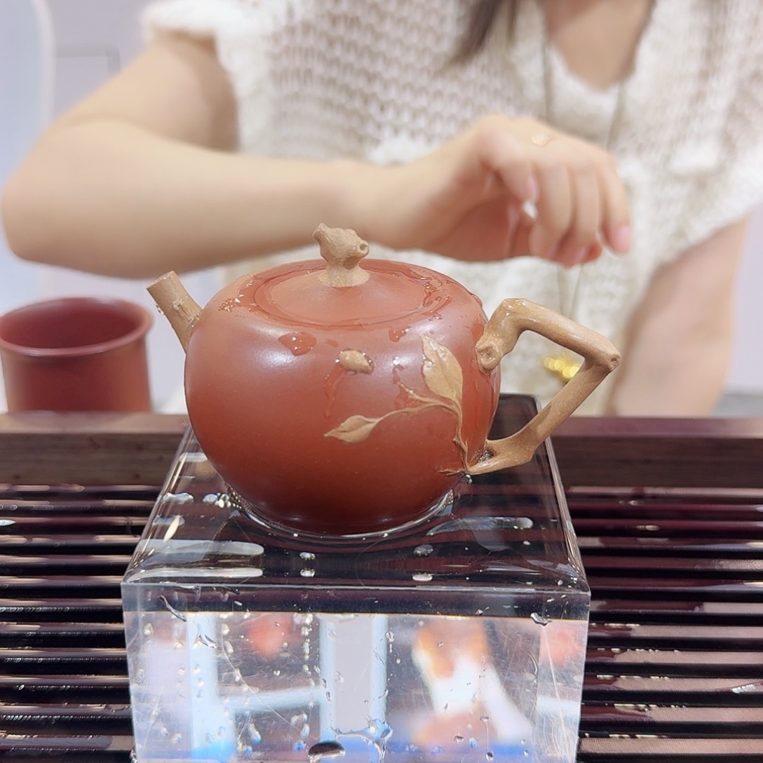 紫砂茶盘清水泥柿子