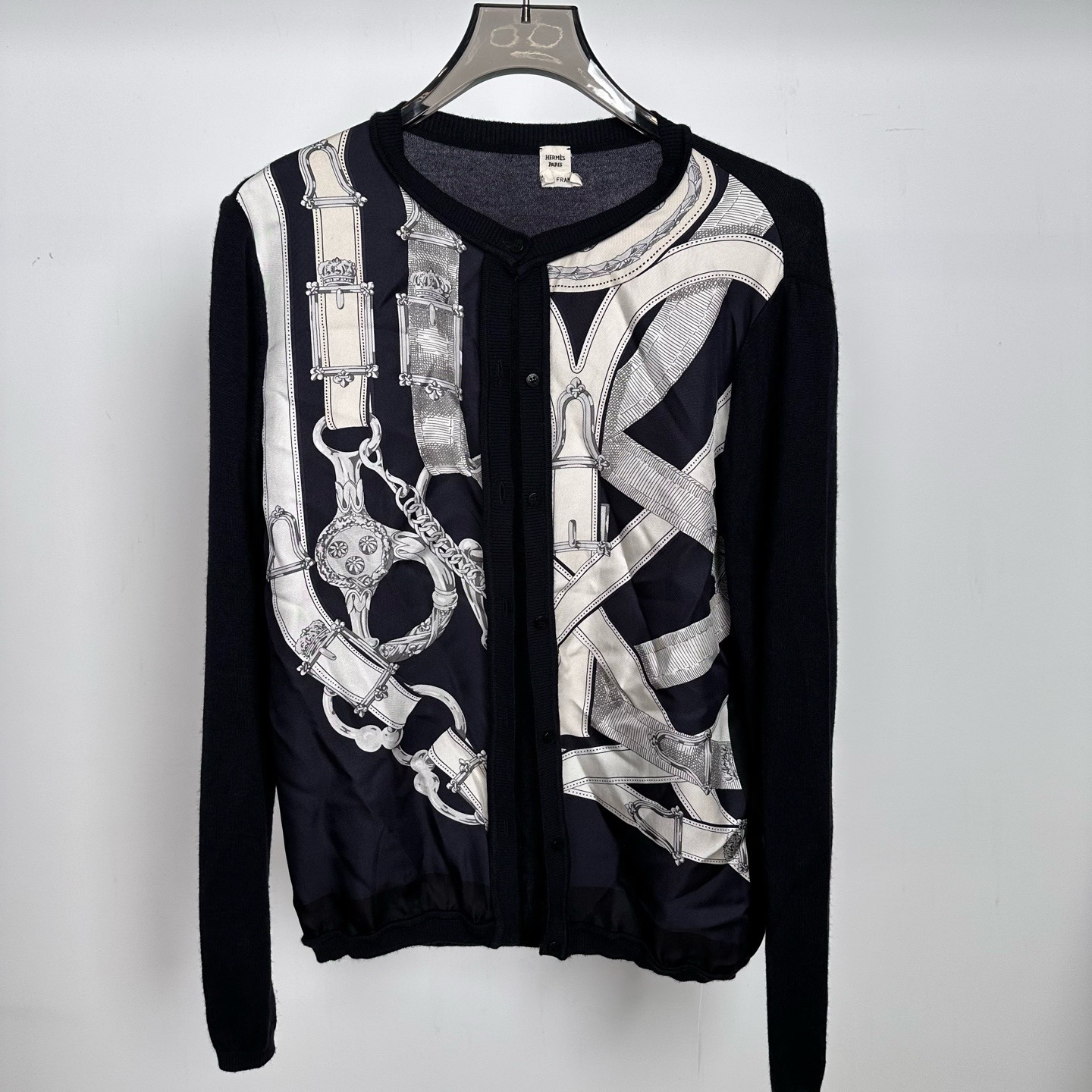 99新 Hermes/爱马仕 衬衫袖长袖针织衫 34码 GM004504