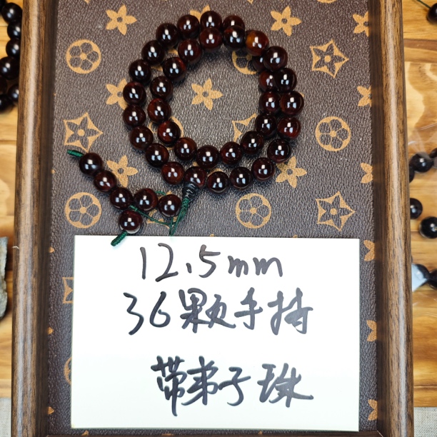 非金属木质手链 无患子12.5mm36颗手持手串木患子鬼见愁高货收藏