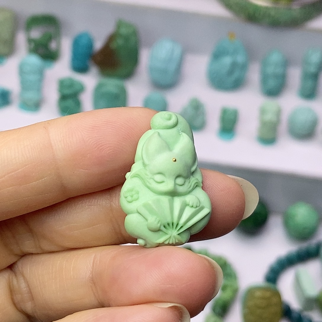 绿松石珠宝奇石未镶嵌