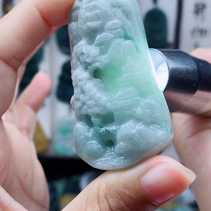 翡翠未镶嵌颈饰翡翠