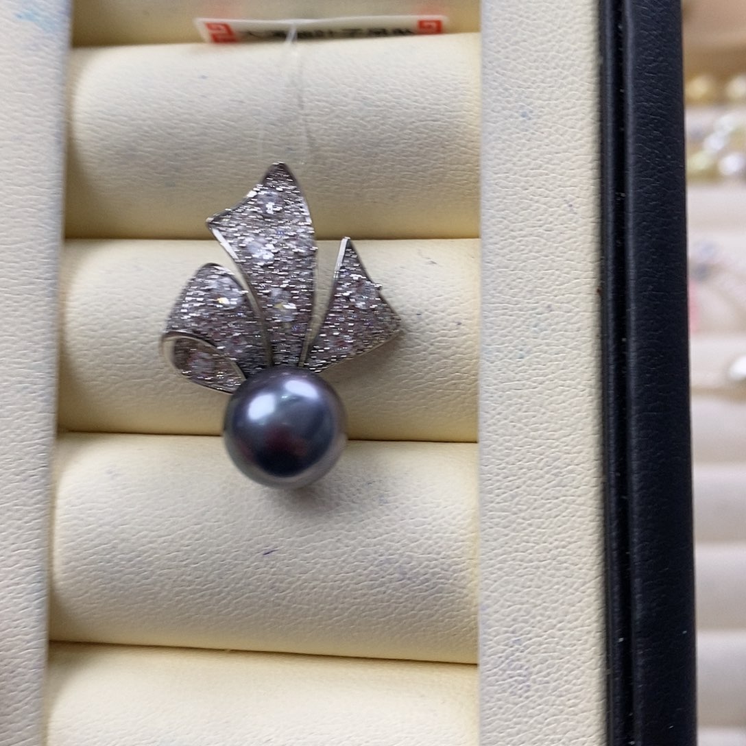 海水珍珠颈饰银S925镶嵌