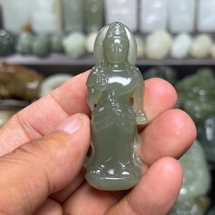 和田玉未镶嵌挂件