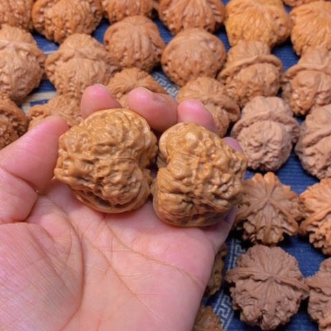 【闪购商品】吊坠文玩核桃小****花蛙蛙42