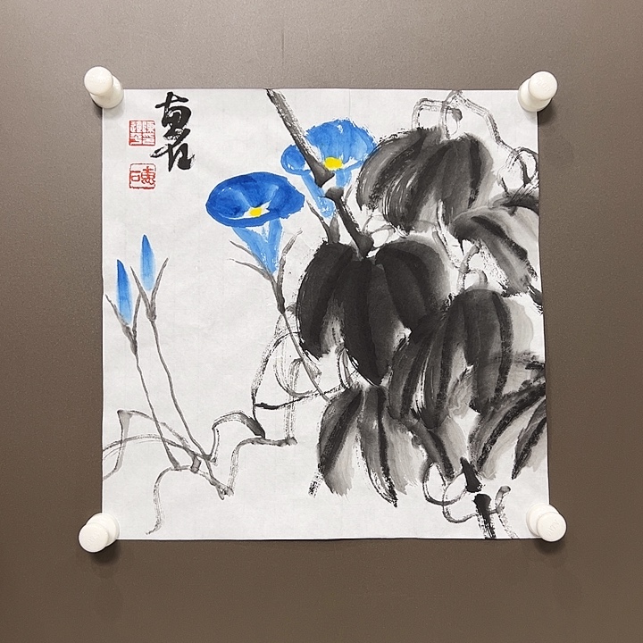 国画陈连平   手绘原创