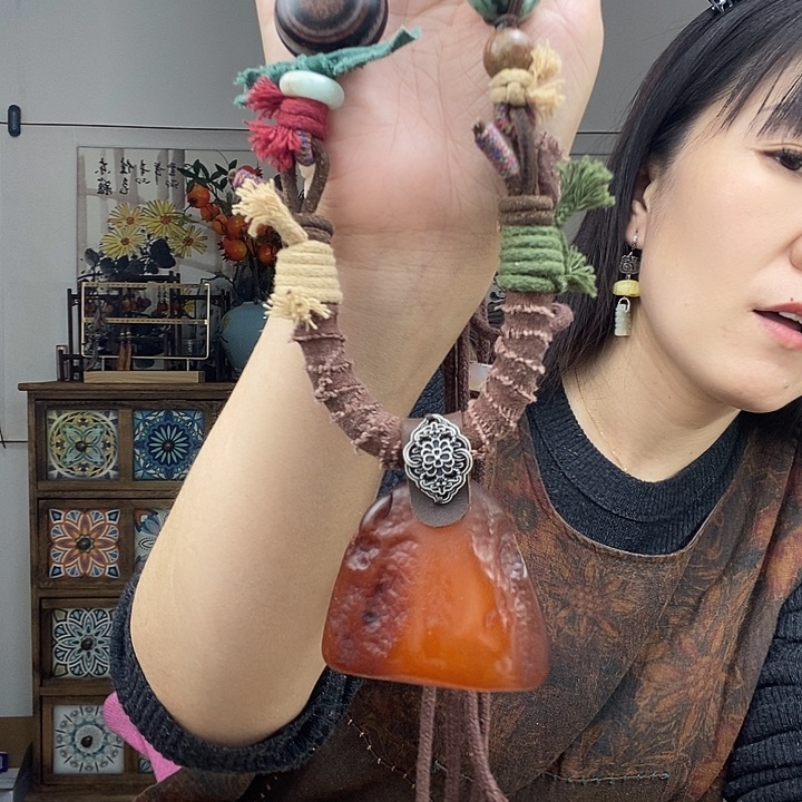 蜜蜡项链未镶嵌项链