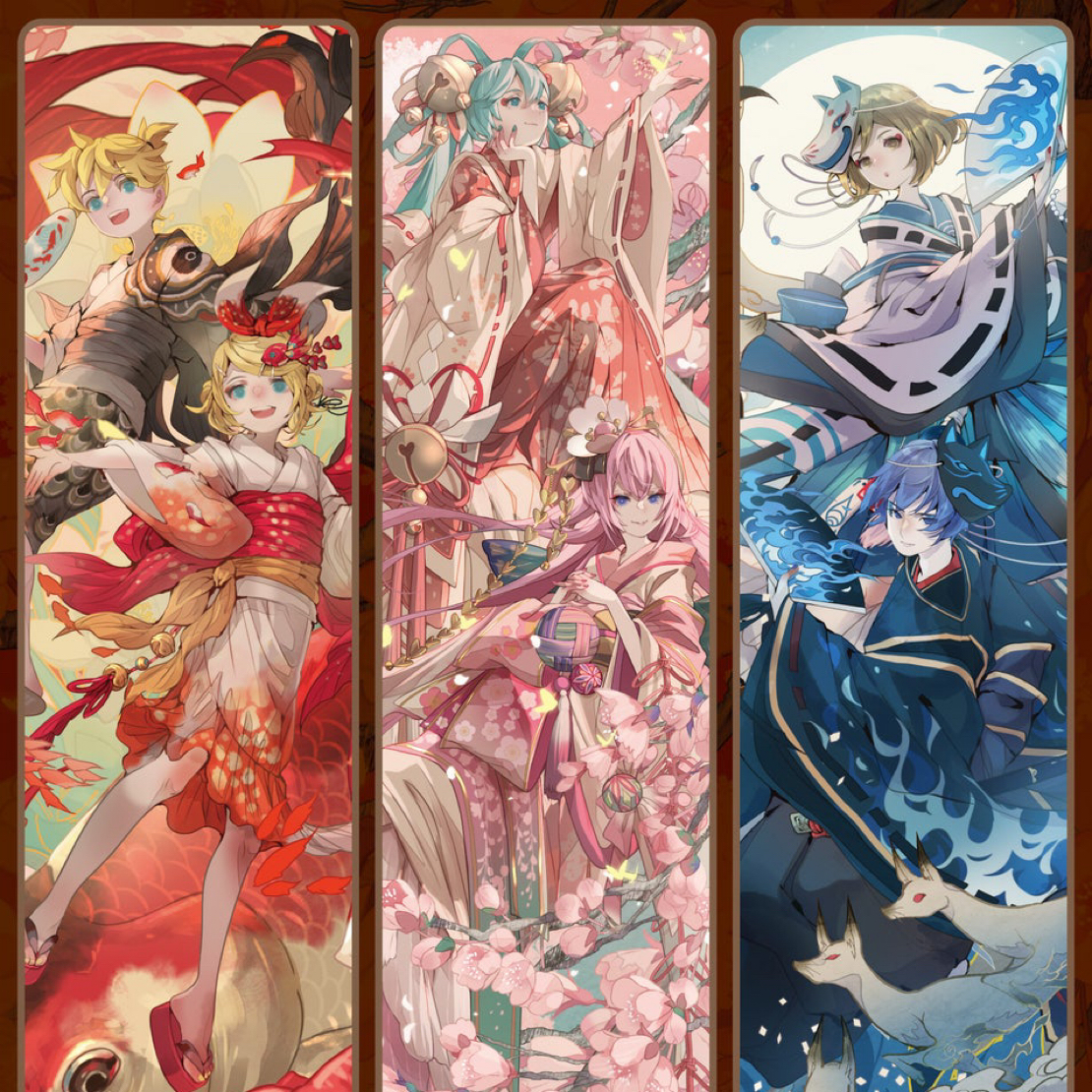 【世界计划PJSK】piapro cosmetics彩妆联动吧唧化妆镜立牌日谷拆卡