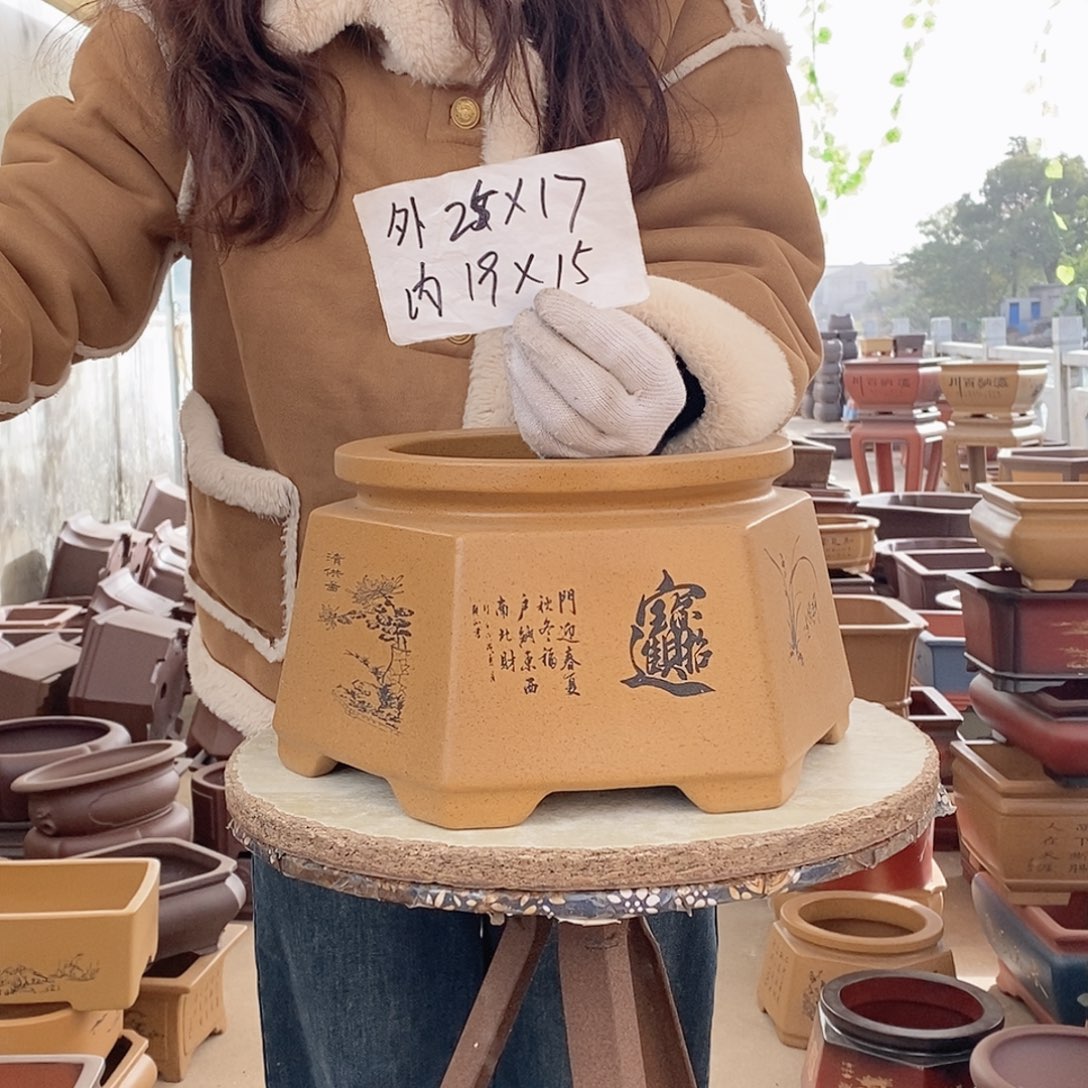 紫砂花盆紫砂花盆