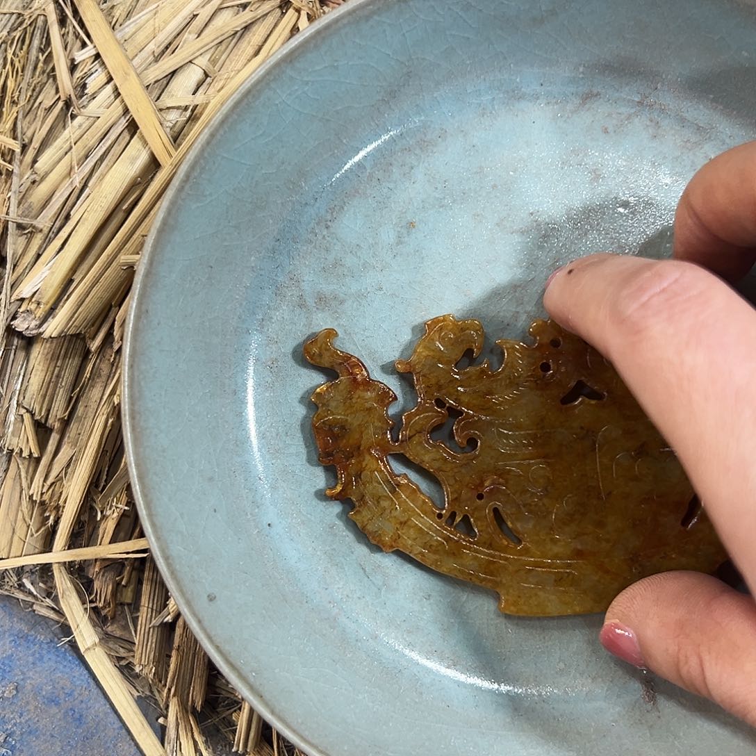 瓷片五大名窑瓷器摆件瓷片