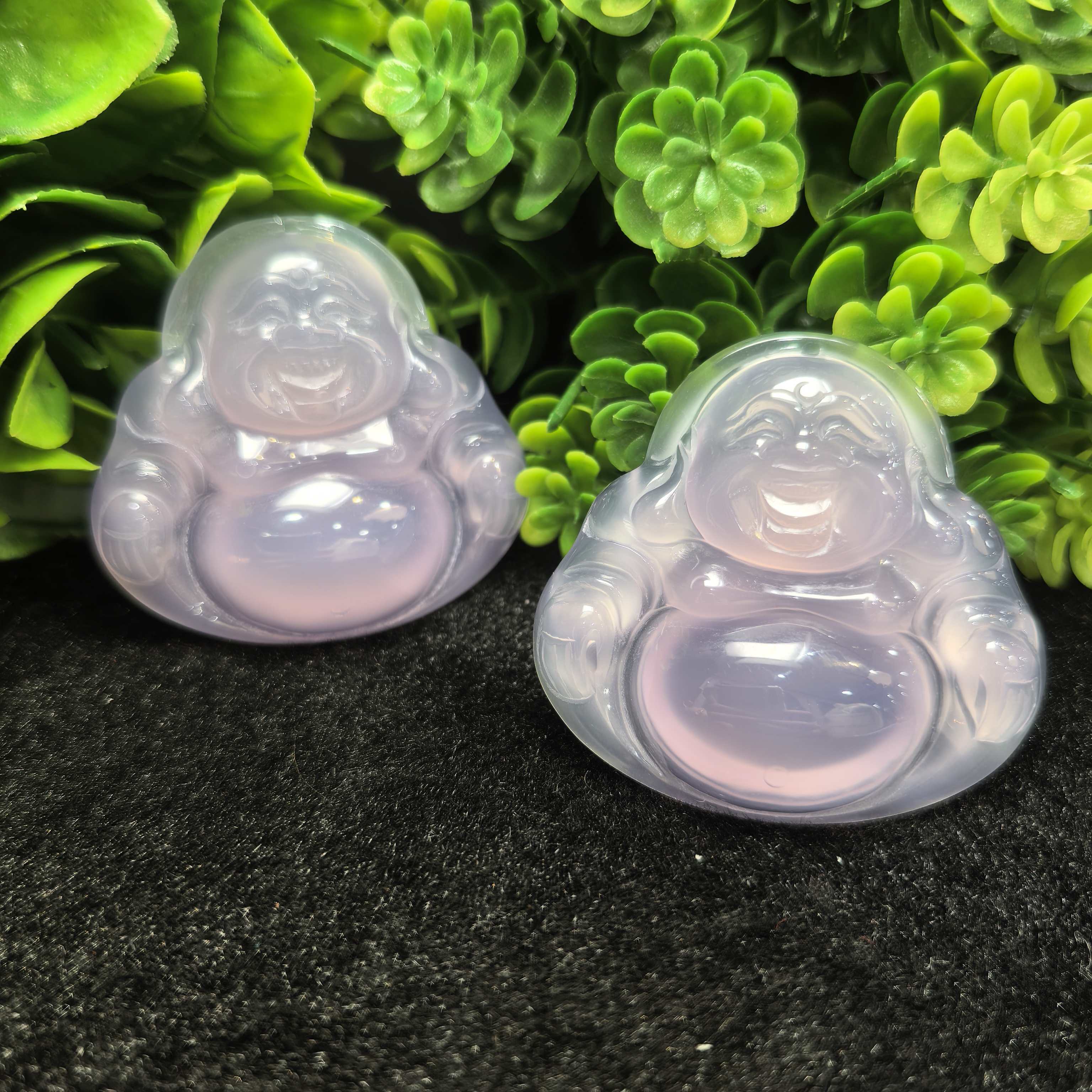 S7412【任会长珠宝】万古寒冰玛瑙佛公吊坠-配珠链-多样性只发一件