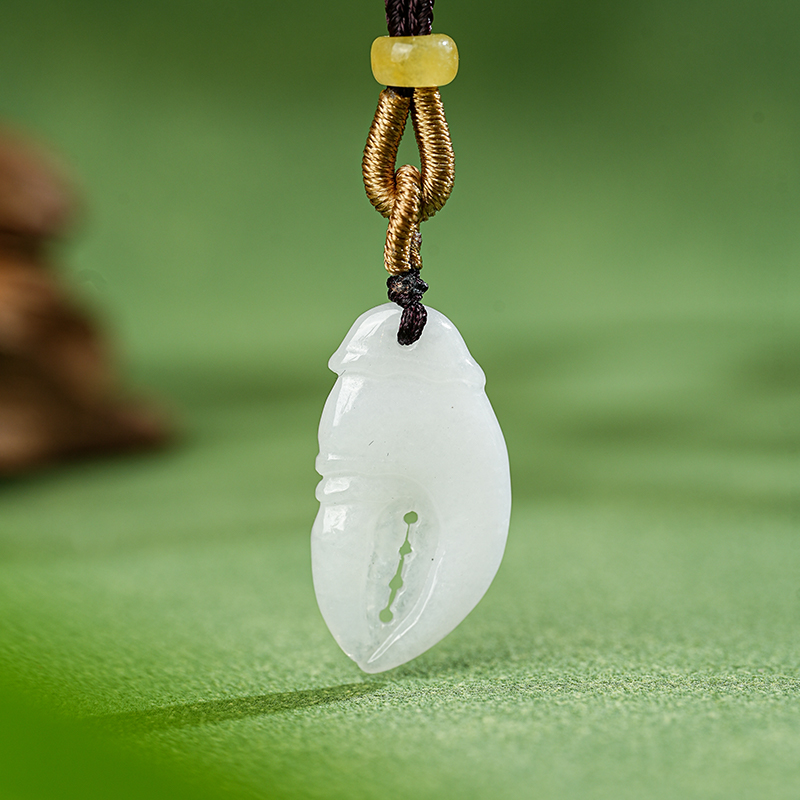 翡翠缅钳吊坠拍一个发一个 多样性发货穿绳-521760