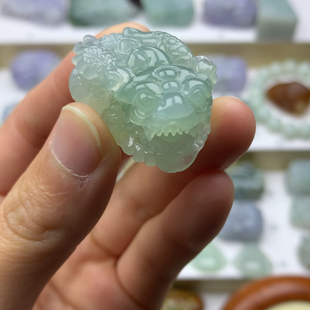 翡翠吊坠(不含链)未镶嵌天然缅甸翡翠A货貔貅