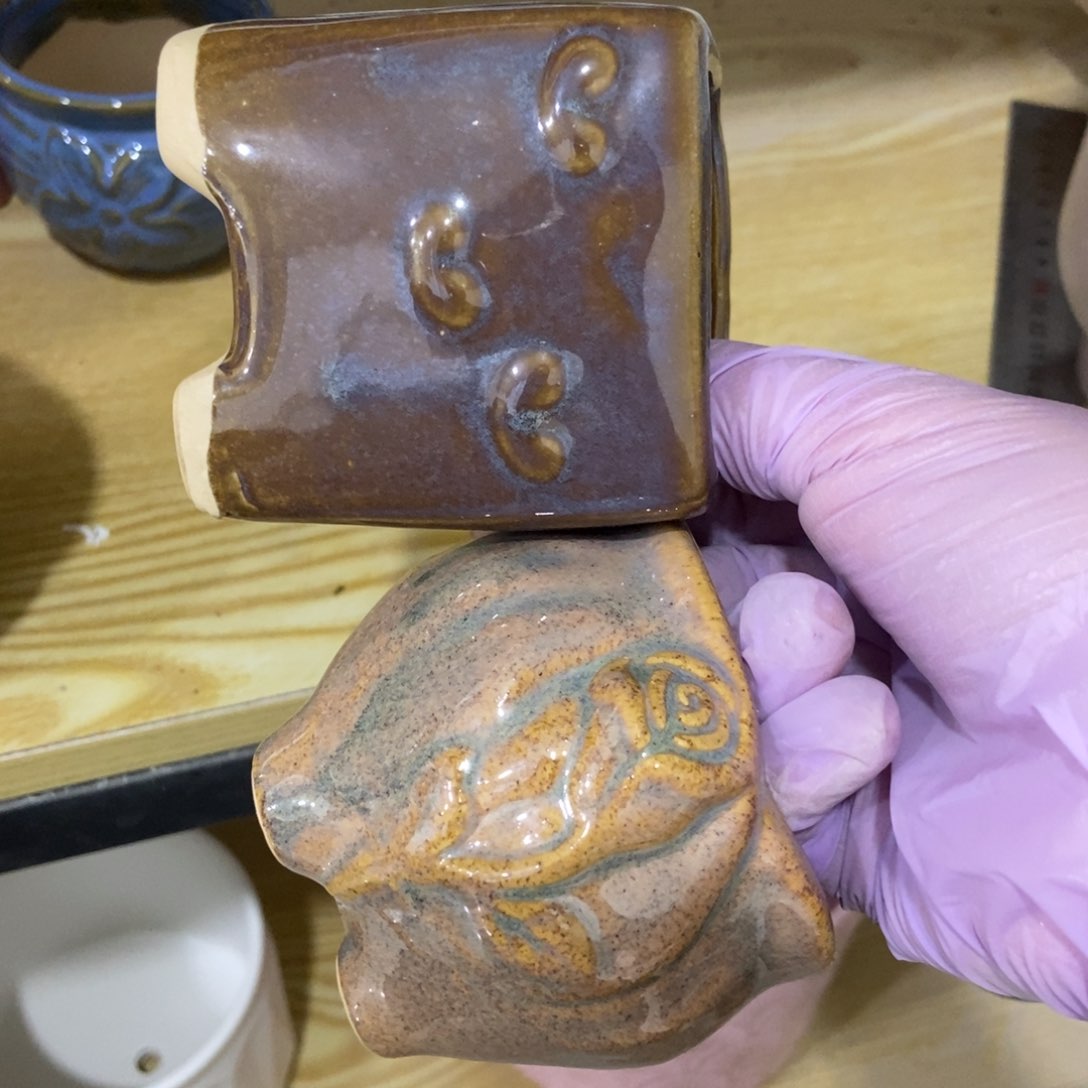 红陶高温陶瓷花盆