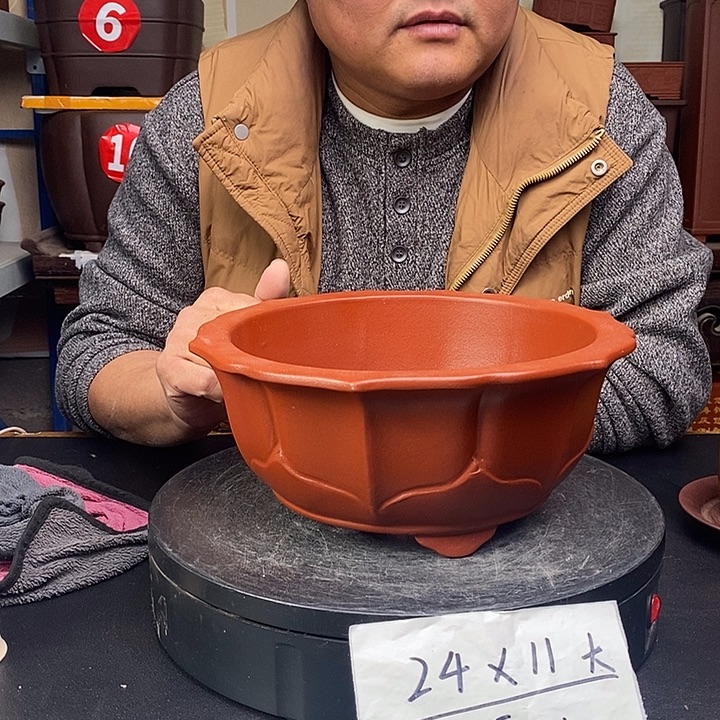 紫砂花盆货号一只LJN1