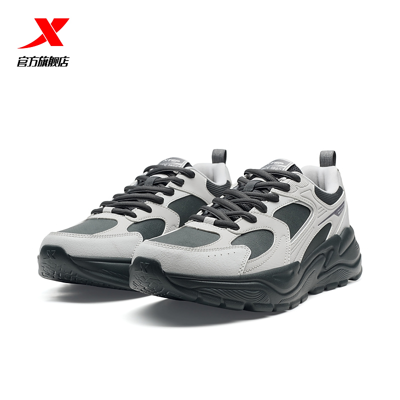 【特步-行风】2025秋冬老爹系列运动舒轻时尚休闲鞋男875419320005