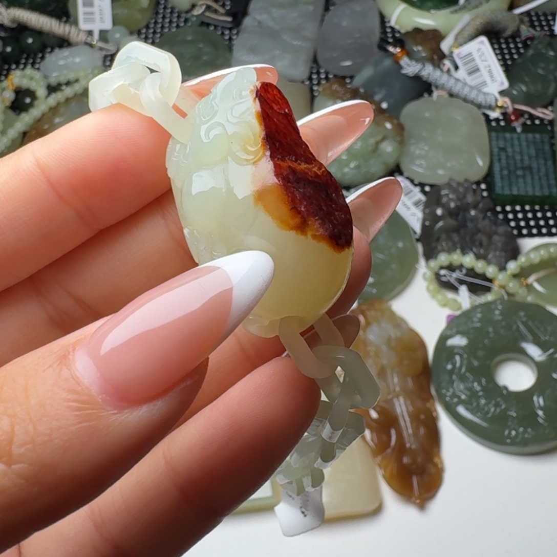 和田玉未镶嵌颈饰51