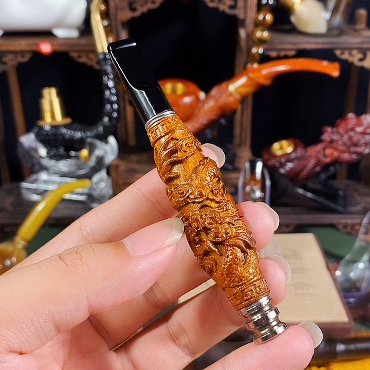 高端定制金丝楠烟嘴