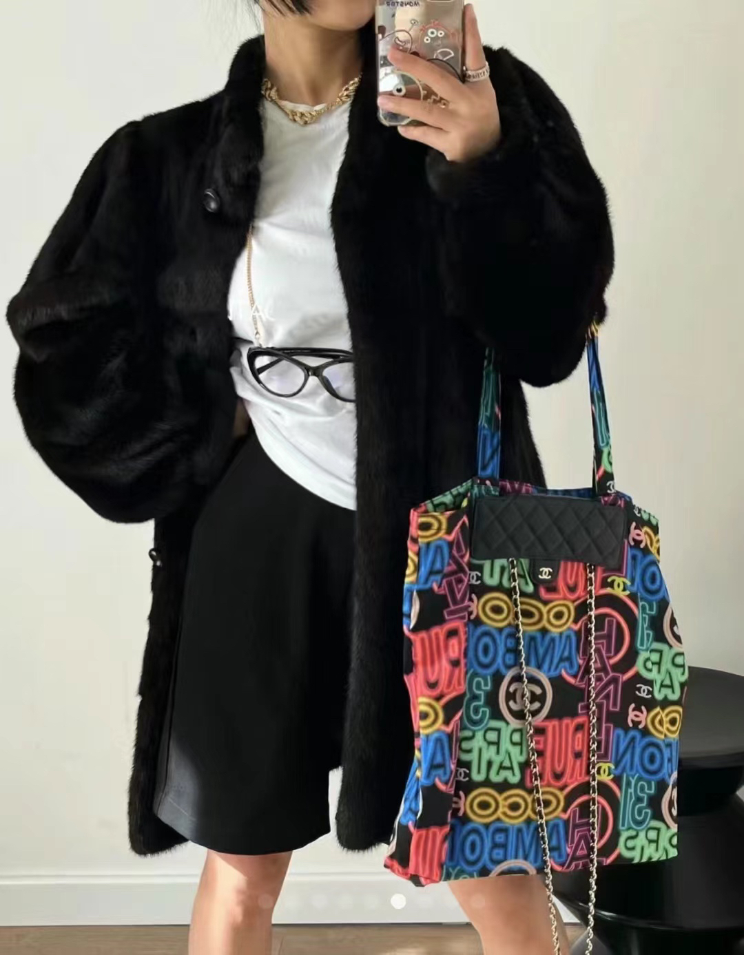 95新 Chanel/香奈儿 Sox 二盒一彩虹包 17cm 31开 11988061