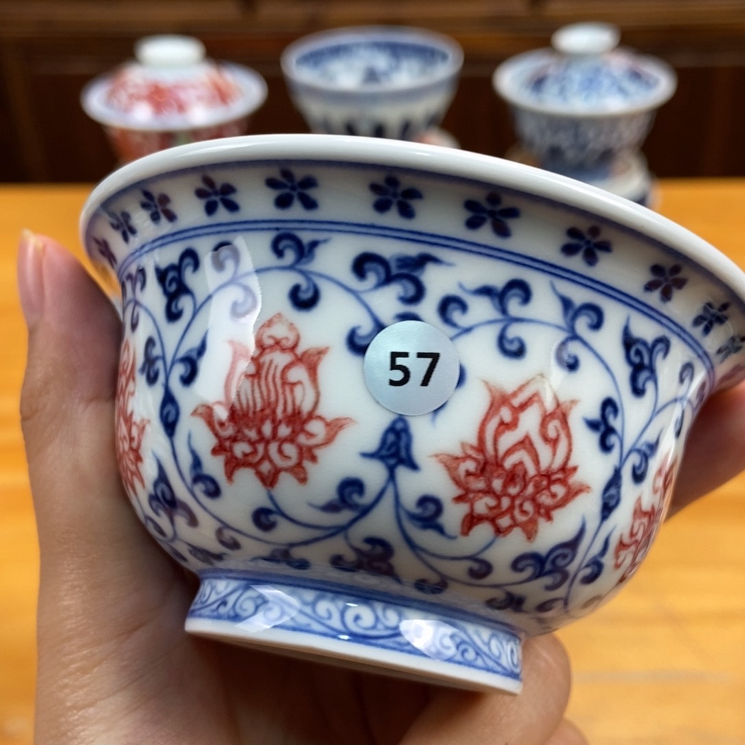 手绘现代茶具非古董