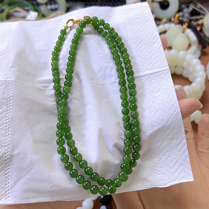 和田玉未镶嵌项链