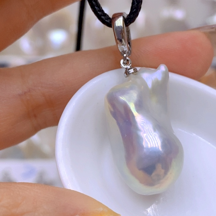 未镶嵌淡水珍珠吊坠(赠链)