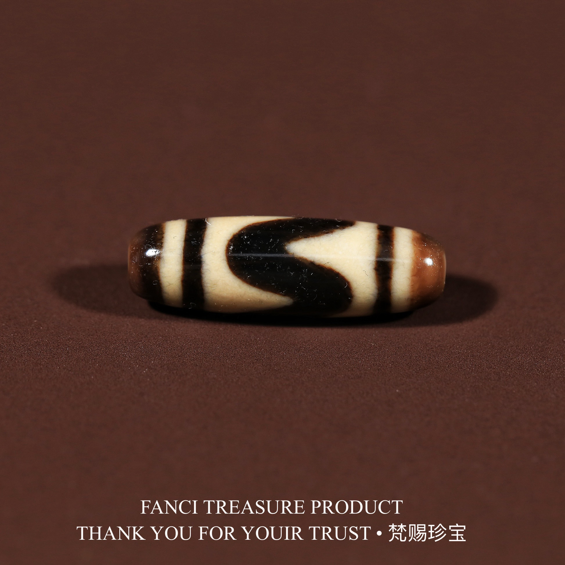 梵赐珍宝·【上肯老超顶料】一代老台湾虎芽34x10.8mm天珠