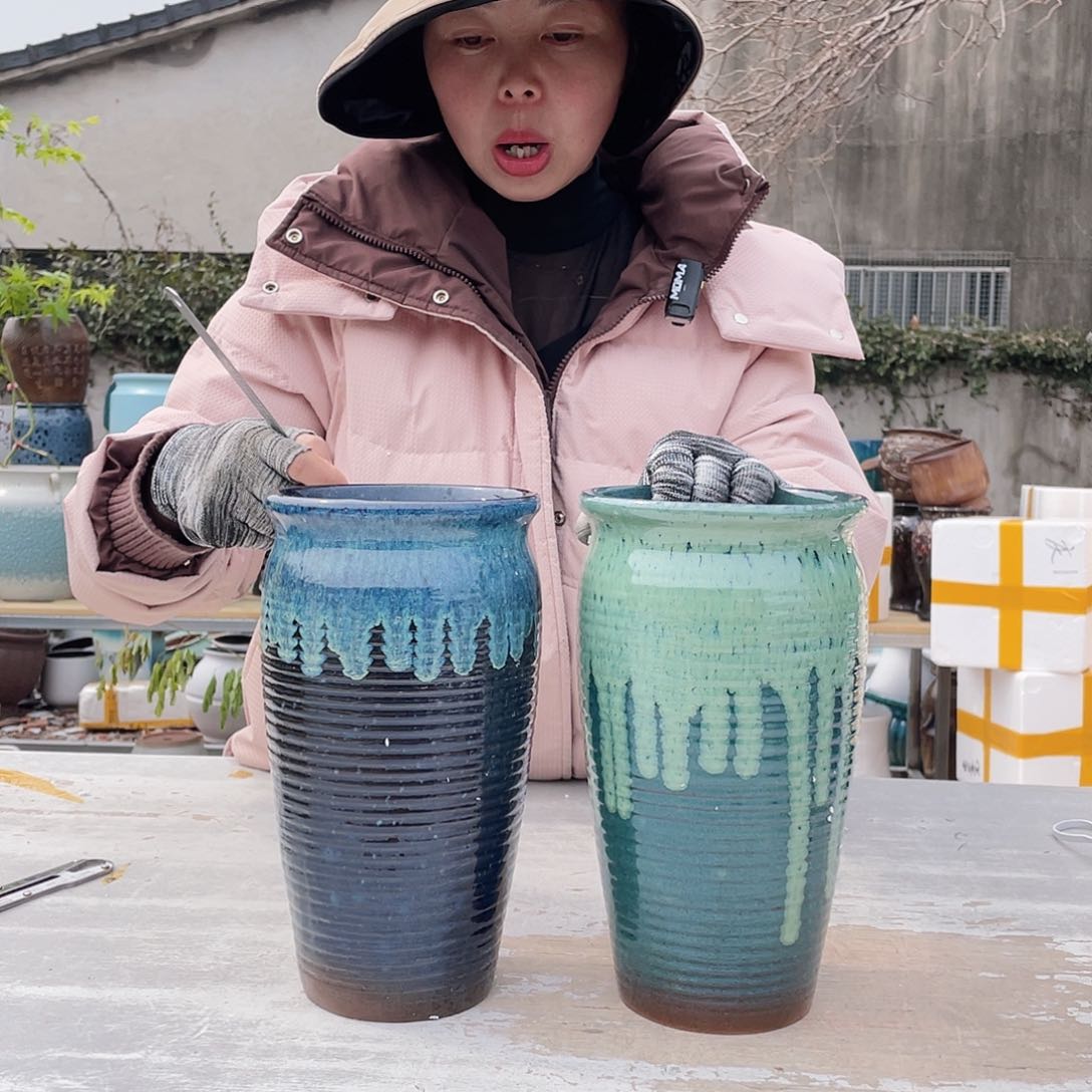 紫砂花盆王嫂花盆直播0309-宋直筒