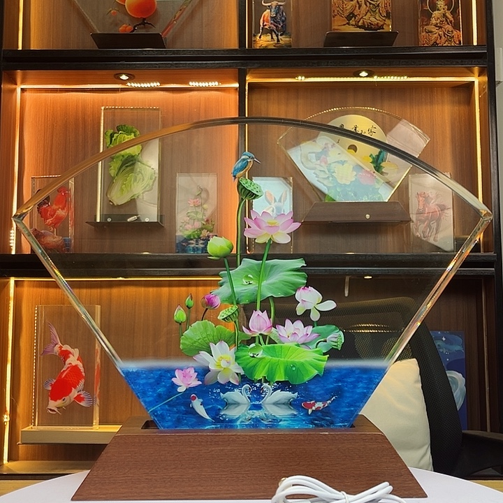 人造水晶大号荷花