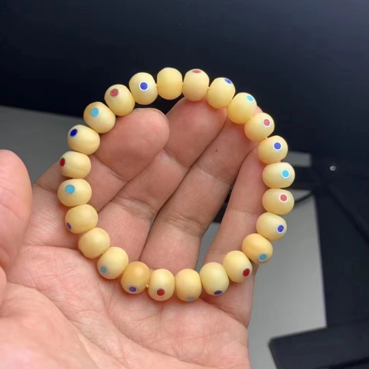 【博赫】龙脊磨盘全镶嵌手串