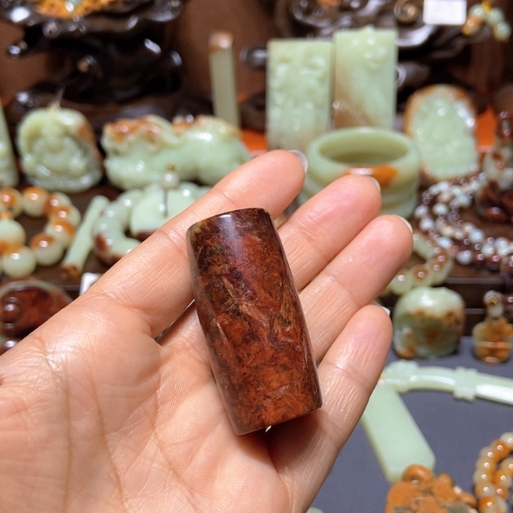 岫岩河磨玉（透闪石质玉）未镶嵌把件