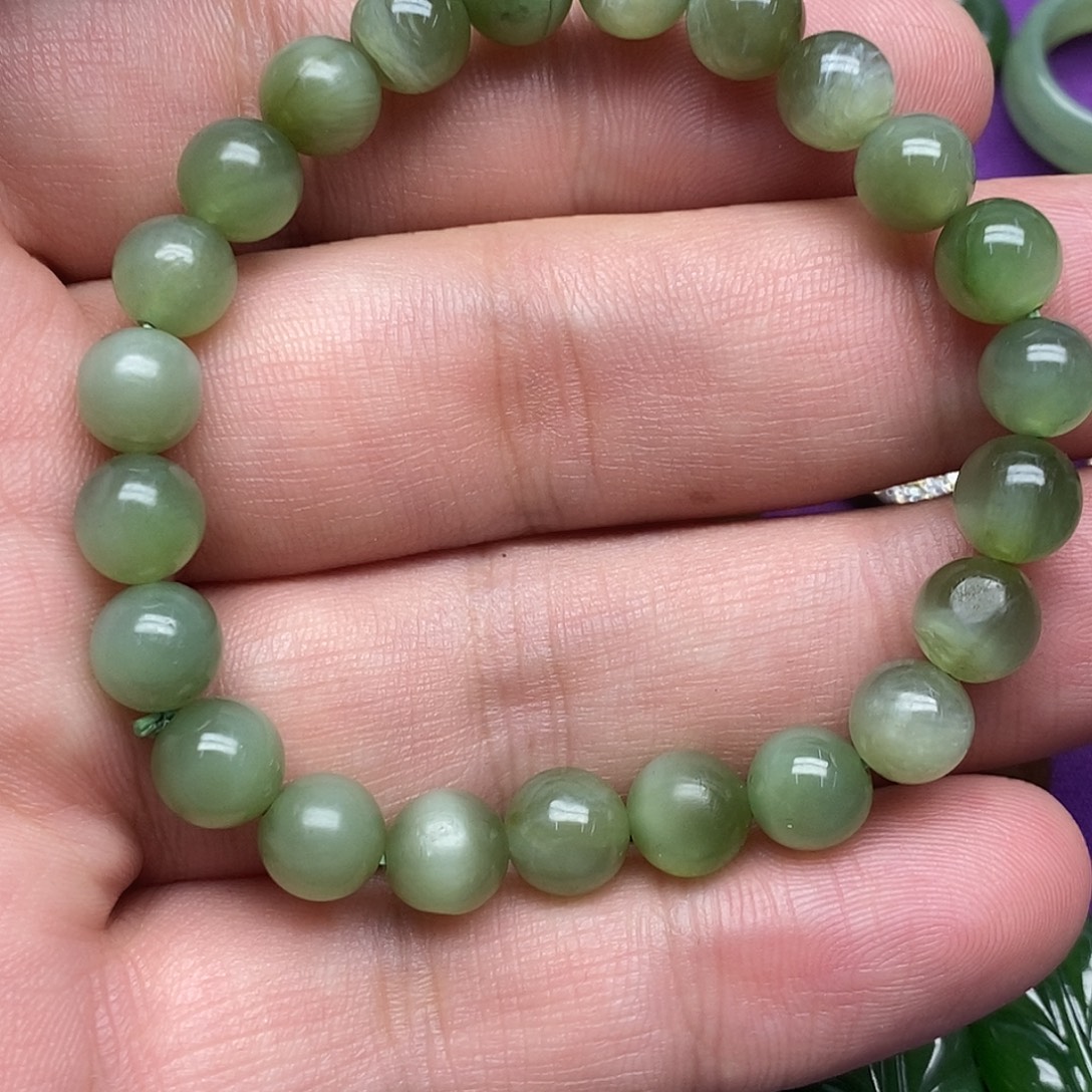 和田玉（碧玉）未镶嵌手串