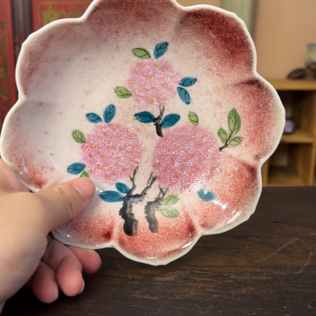 柴烧手工手绘陶瓷