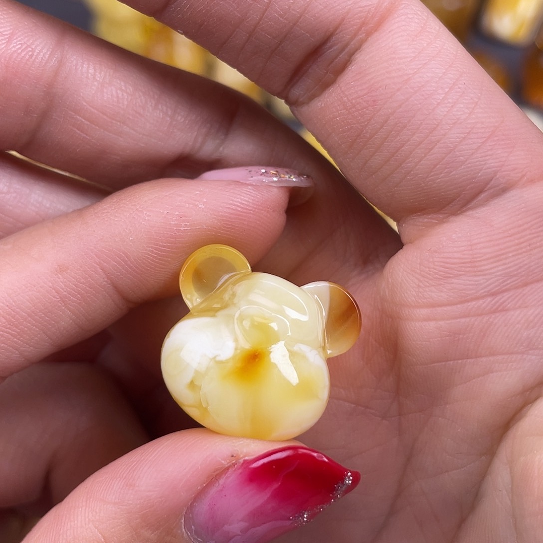 琥珀裸石未镶嵌蜜蜡