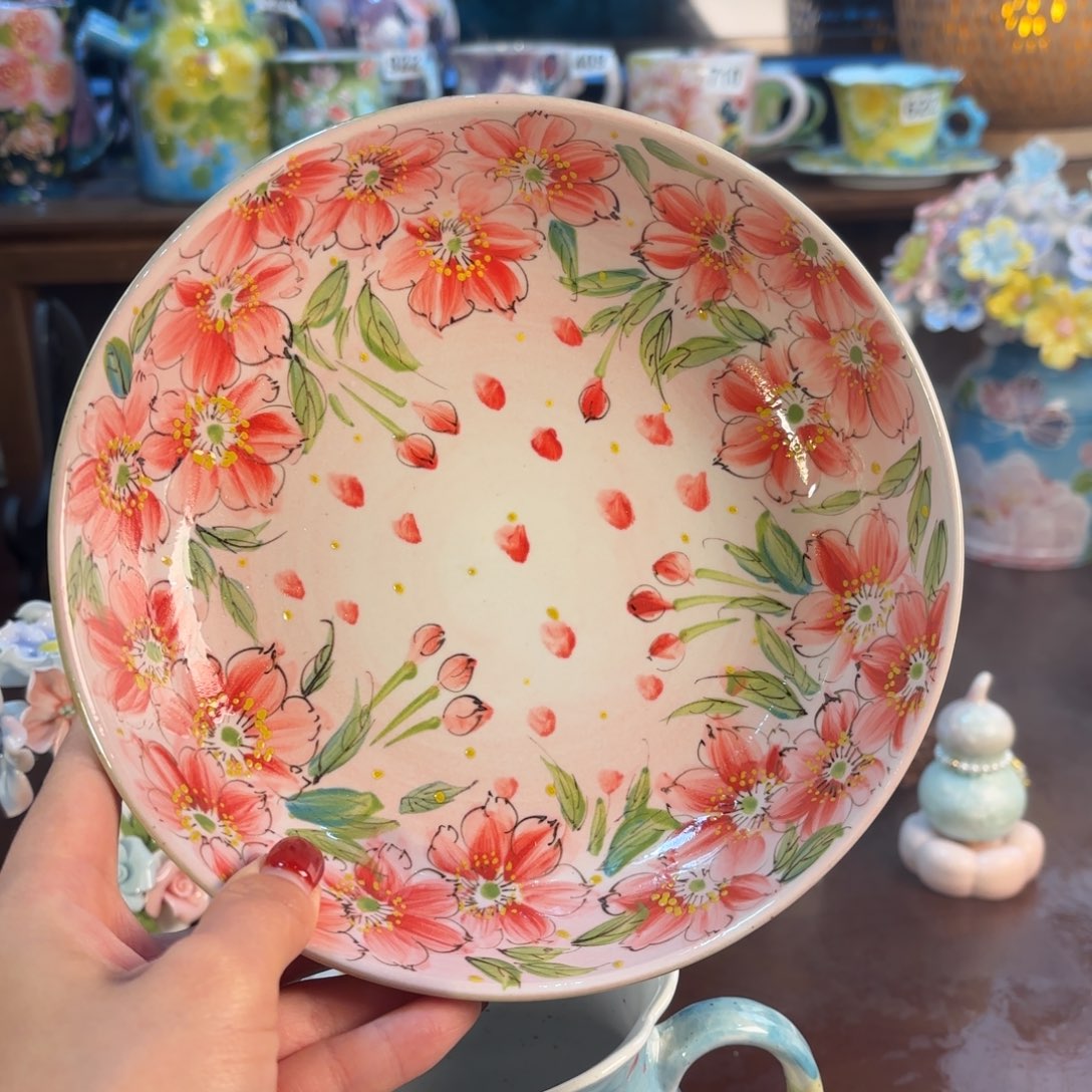 景德镇手绘高温釉下彩陶瓷茶具