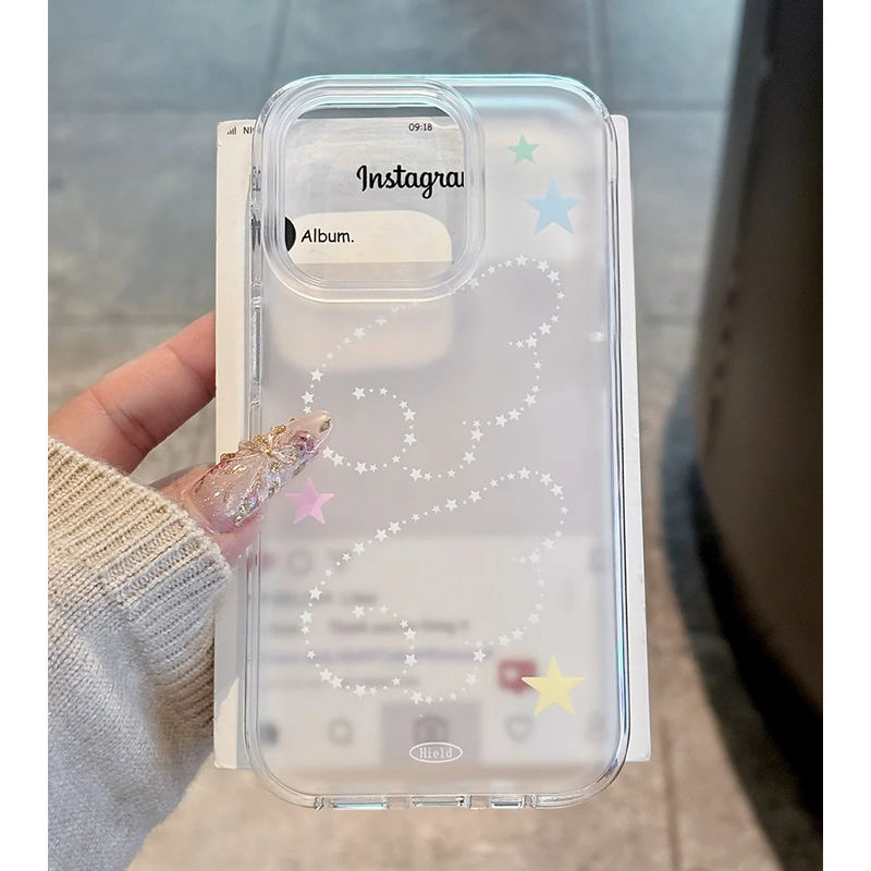 星云朵磨砂壳适用于iphone16Epromax苹果手机壳全包大孔软壳